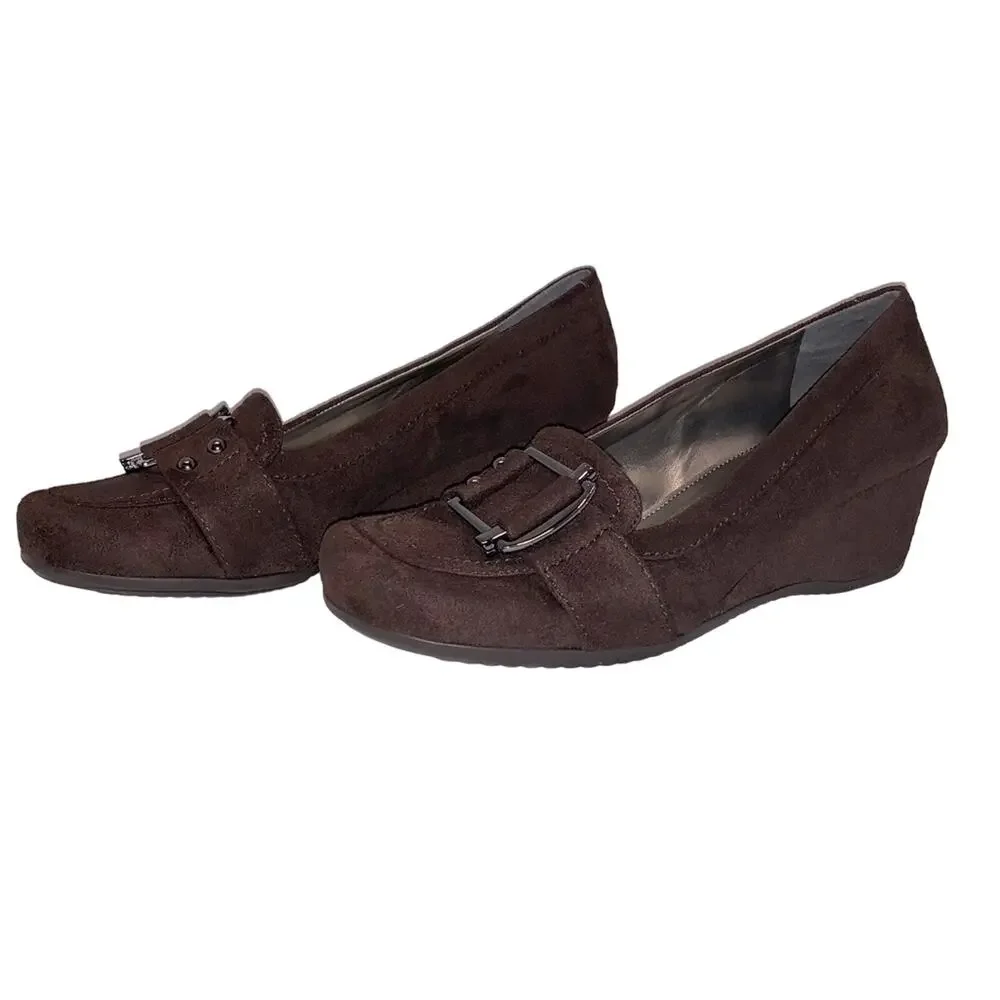 Marc Fisher Women's Atlas2 Wedge Loafers/Heels Sz 7